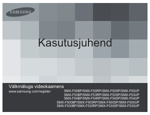 Kasutusjuhend Samsung SMX-F50BP Videokaamera