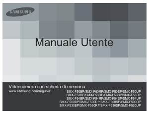 Manuale Samsung SMX-F50RP Videocamera
