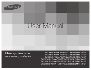 Manual Samsung SMX-F53SP Camcorder