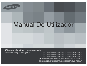 Manual Samsung SMX-F54BP Câmara de vídeo
