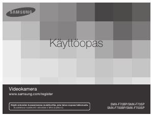 Käyttöohje Samsung SMX-F70BP Kameranauhuri
