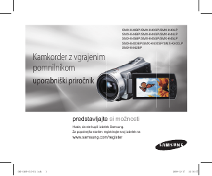 Priročnik Samsung SMX-K40LP Prenosna kamera