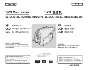 Handleiding Samsung VP-DC175W Camcorder