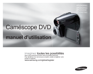 Mode d’emploi Samsung VP-DX205 Caméscope