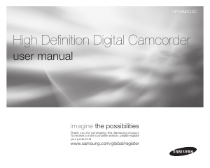 Manual Samsung VP-HMX20C Camcorder