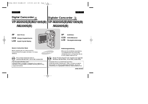 Bedienungsanleitung Samsung VP-M2050S Camcorder