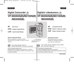 Manuál Samsung VP-M2100B Videokamera