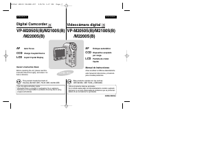Manual de uso Samsung VP-M2100S Videocámara