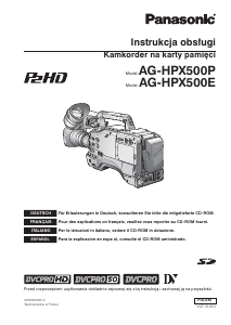 Instrukcja Panasonic AG-HPX500E Kamera