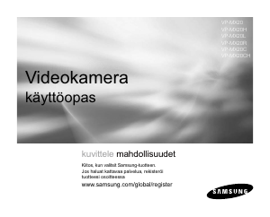 Käyttöohje Samsung VP-MX20L Kameranauhuri