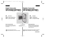 Bedienungsanleitung Samsung VP-X110L Camcorder