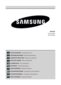 Mode d’emploi Samsung HDC6255BG Hotte aspirante