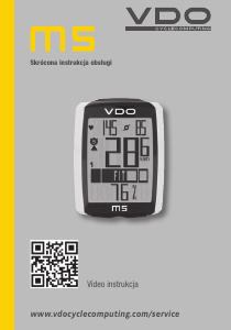 Instrukcja VDO M5 Licznik rowerowy