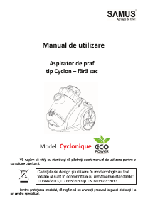 Manual Samus Cyclonique Eco Power Aspirator