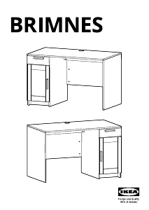 Bruksanvisning IKEA BRIMNES Skrivbord