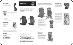 Bruksanvisning Osprey Atmos 50 Ryggsäck