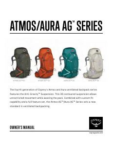 Bruksanvisning Osprey Atmos AG 50 Ryggsäck
