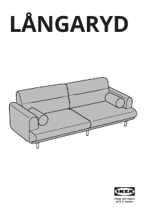 Bruksanvisning IKEA LANGARYD (90x242x82) Soffa
