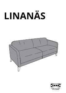 Руководство IKEA LINANAS (80x179x77) Диван