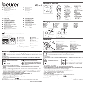 Manuale Beurer MS 40 Bilancia