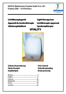 Handleiding Davita Vitality Daglichtlamp