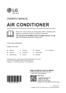 Manual LG AC18BK Air Conditioner