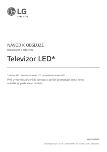 Manuál LG 65NANO863NA LED televize