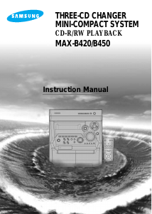 Manual Samsung MAX-B420 CD Player