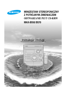 Instrukcja Samsung MAX-B550 Odtwarzacz CD