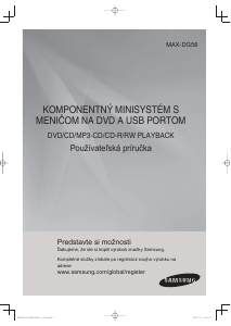 Návod Samsung MAX-DG56 CD prehrávač