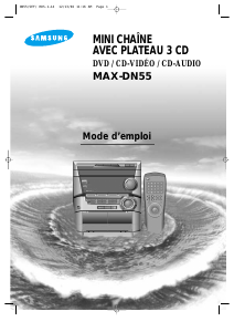 Mode d’emploi Samsung MAX-DN55 Lecteur CD