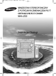 Instrukcja Samsung MAX-J530 Odtwarzacz CD