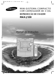 Manual Samsung MAX-J530 Leitor de CD