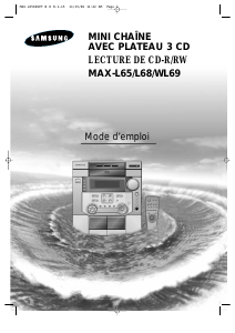 Mode d’emploi Samsung MAX-L68 Lecteur CD