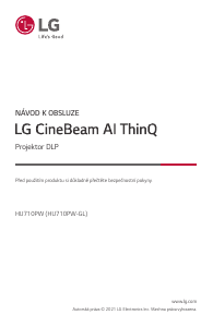 Manuál LG HU710PW Projektor