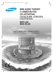 Használati útmutató Samsung MAX-L82 CD-lejátszó