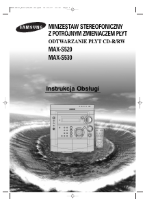 Instrukcja Samsung MAX-S530 Odtwarzacz CD