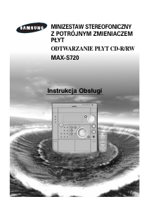 Instrukcja Samsung MAX-S720 Odtwarzacz CD