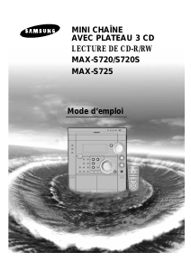 Mode d’emploi Samsung MAX-S720 Lecteur CD