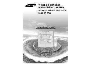 Manual Samsung MAX-ZJ550 CD Player