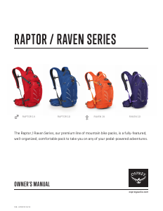 Bruksanvisning Osprey Raptor 14 Ryggsäck