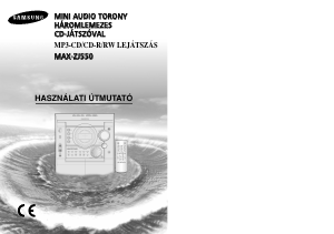 Használati útmutató Samsung MAX-ZJ550 CD-lejátszó