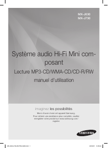 Mode d’emploi Samsung MX-J630 Lecteur CD