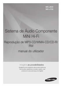 Manual Samsung MX-J630 Leitor de CD