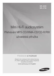 Manuál Samsung MX-J630 Přehrávač CD