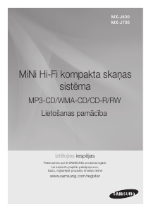 Rokasgrāmata Samsung MX-J630 Kompaktdisku atskaņotājs