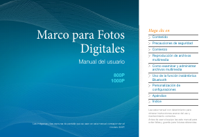 Manual de uso Samsung 1000P Marco digital