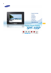 Vadovas Samsung SPF-105P Skaitmeninis nuotraukų rėmelis