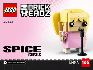 Vadovas Lego set 40548 Brickheadz Spice Girls atminimui
