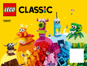 Brugsanvisning Lego set 11017 Classic Kreative monstre
